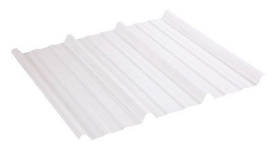 Plaque Polycarbonate Nervuree 1045 Translucide L 200 X L 105 Cm Bricoman