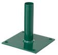 Platine pour poteau rond H.20 x L.12 x l.12 cm