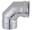 Coude secteur 90° 4/10 316 SPI Diam.125 mm AV JT