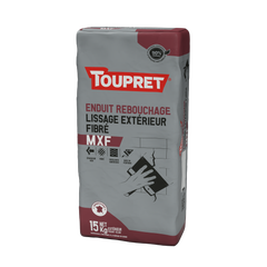 Enduit multi-usages en poudre fibré extérieur 15 kg - MXF TOUPRET