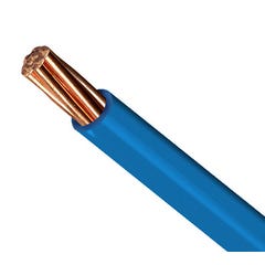 Fil électrique HO7-VR 25 mm² bleu au mètre - MIGUELEZ