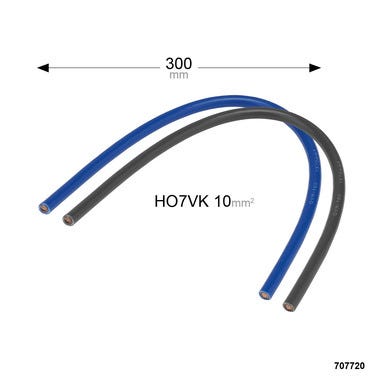 Cordon HO7VK 10² BLEU/NOIR 0.3M 1