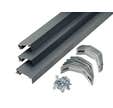 Kit tapée isolation pour porte d'entrée aluminium gris de 160 mm