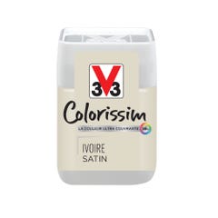 Peinture intérieure multi-supports testeur acrylique satin ivoire 75 ml - V33 COLORISSIM 0