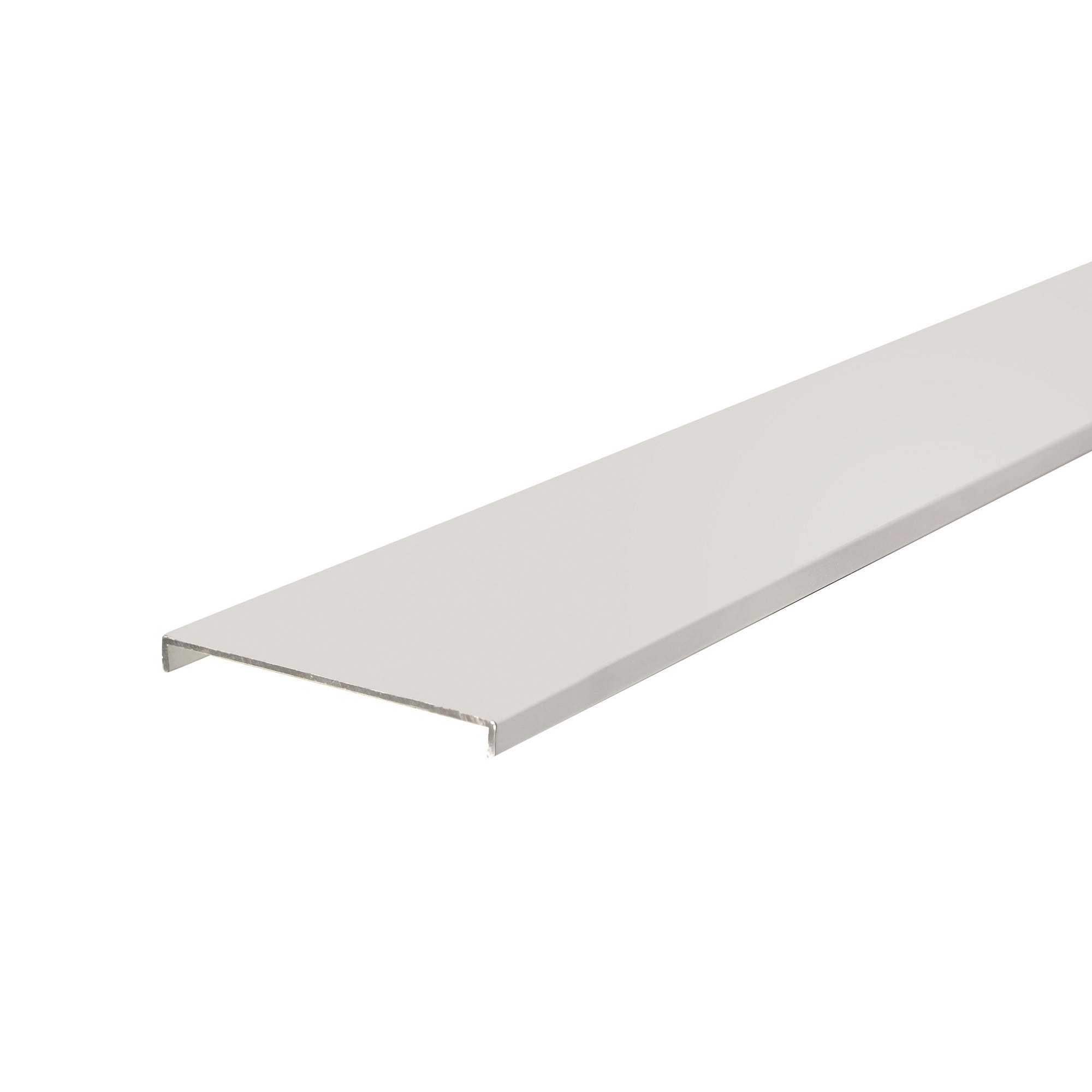 Nez de cloison aluminium blanc 104 mm Long.2,60 m 0