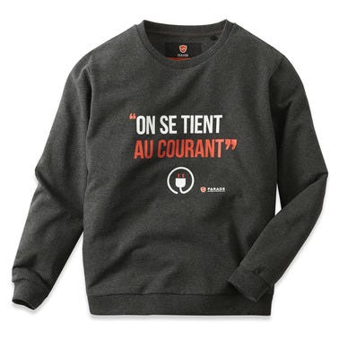 Sweat on se tient au courant anthracite ts parade 17vsweat14 73 0