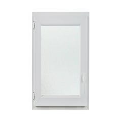 Fenêtre OF1 PVC H.95 x l.60 cm tirant gauche blanc 0