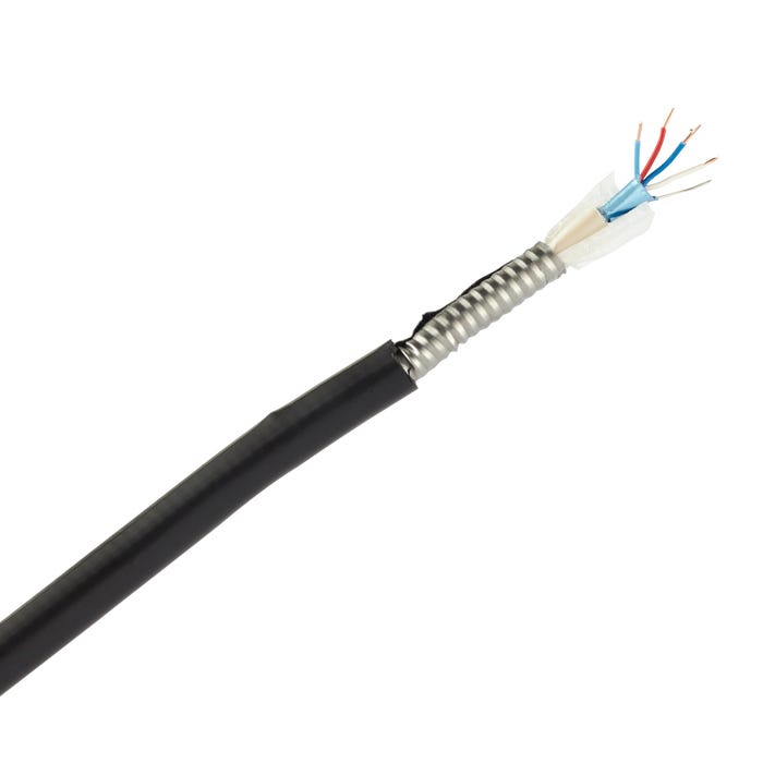 Câble téléreport armé 2X0,6 mm² au mètre 0