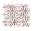 MOSAIQUE 30 X 30 CM LOSANGE MARBRE BEIGE/GRIS