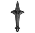 Pointe de lance à souder 125 x 57 mm D.12 mm