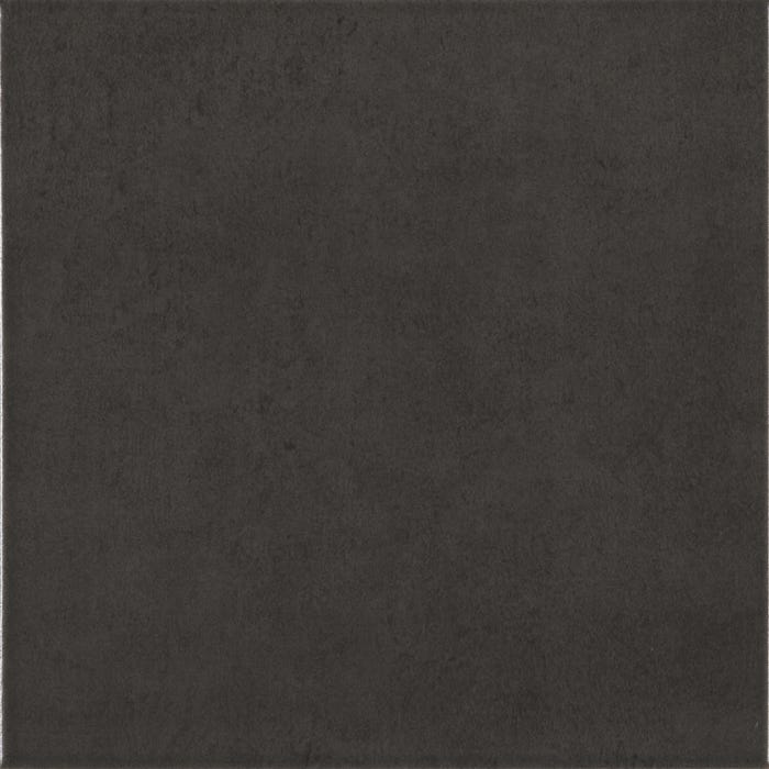 Carrelage intérieur noir uni l.22,3 x L.22,3 cm Great 2