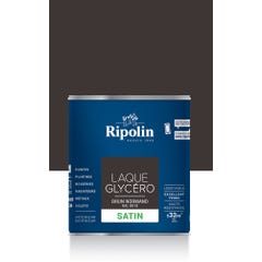 Peinture intérieure et extérieure multi-supports glycéro satin brun normand 2 L - RIPOLIN 0