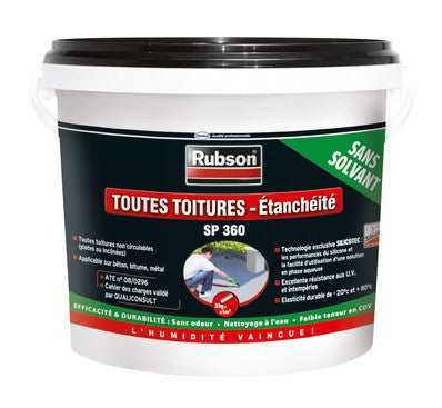 Revetement D Etancheite Toitures Plates Gris 5 Kg Sp 360 Rubson Bricoman