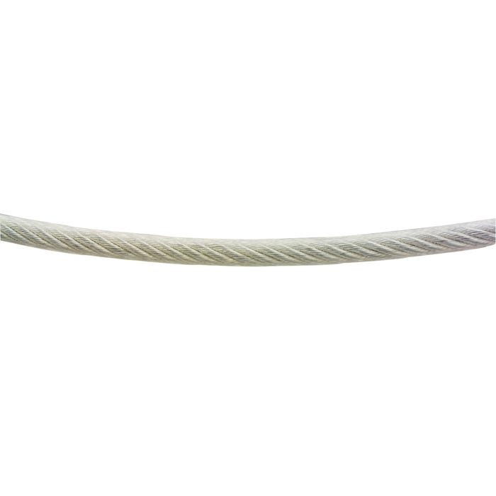 Câble gaine acier dur galva Diam.4/5 mm 0