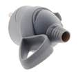 FICHE MALE 2P+T 10/16A ECLIPS AN.GRIS