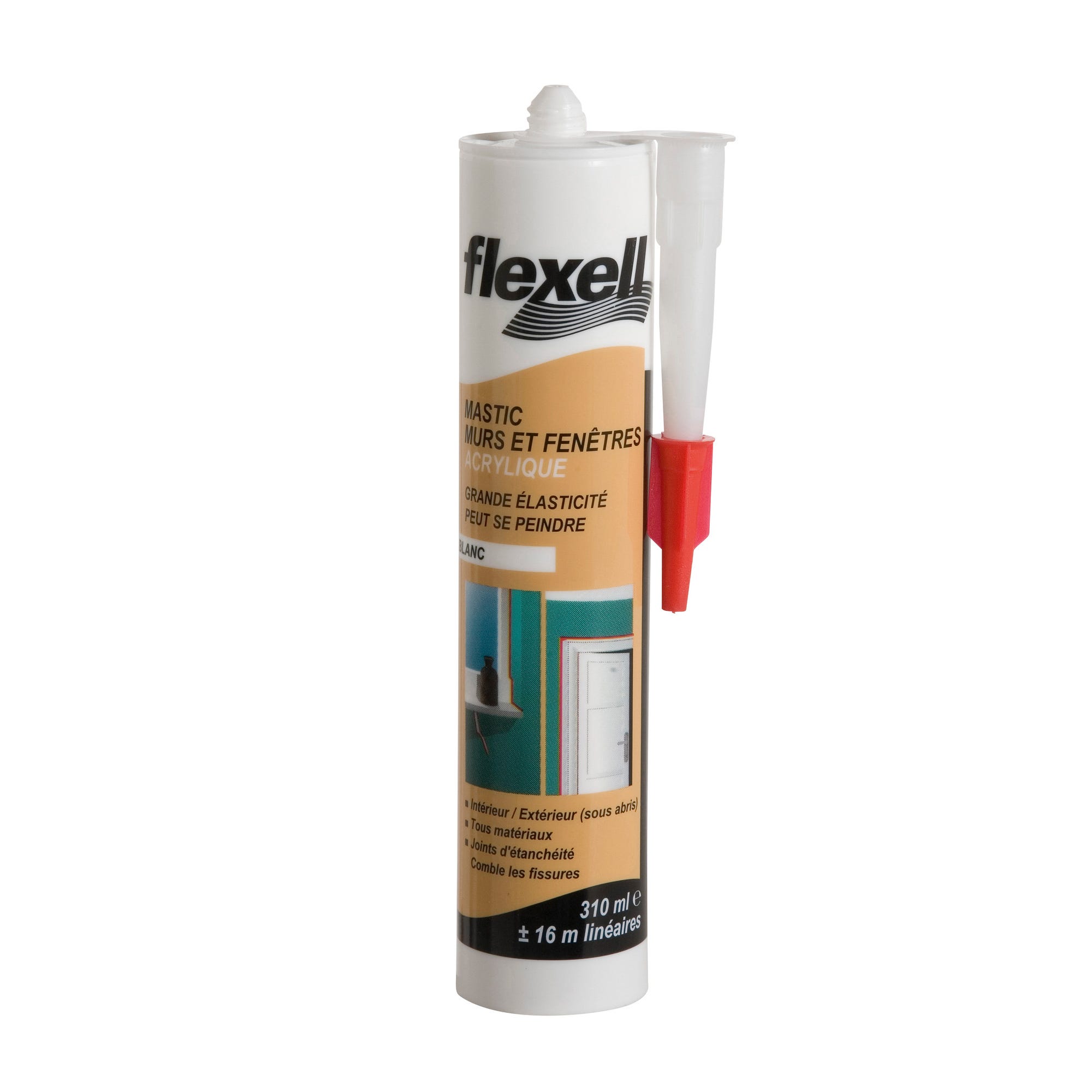 Mastic maçonnerie acrylique Flexell 310 ml  0