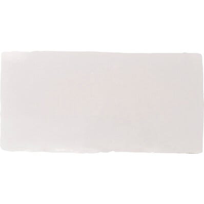 Faïence 6,5 x 13 cm Pastel Blanc 0