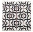MOSAIQUE 30 X 30 CM CARREAUX DE CIMENT NOIR/BLANC