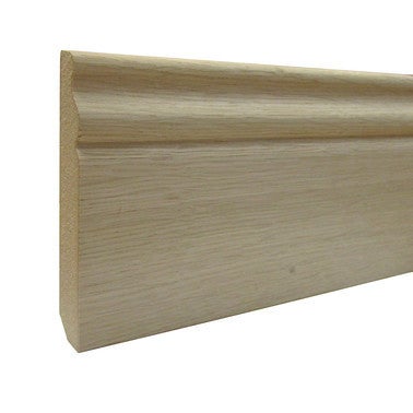 plinthe de style louis xv en mdf revetu placage bois chene brut l 240 x h 11 x ep 1 4 cm bricoman