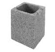 Elément de pilier à enduire gris 20 x 20 x 25 cm