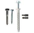 Kit de fixation pour la fixation de 25 équerres de bardage sur tous types de murs