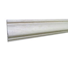 Moulures de décoration M5 bois exotique blanc non traité* 9 x 33 mm Long.2,4 m - SOTRINBOIS 0