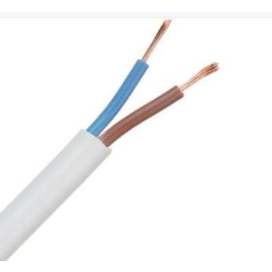 Cable électrique HO3VVH2F 2x0,75 mm² blanc au mètre - NEXANS FRANCE  0