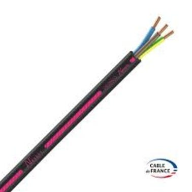 Cable électrique U-1000 R2V 3G 1,5 mm² noir Touret de 500 m - NEXANS FRANCE  0