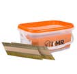 Lot de 1000 pointes 2,8 x 70 crantés inox A4 + 1 cartouche - KMR