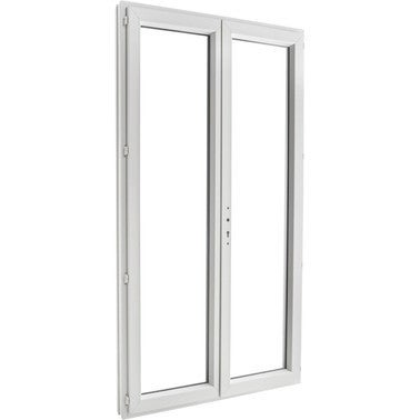 Porte Fenetre Pvc 2 Vantaux H 215 X L 140 Cm Closy Bricoman