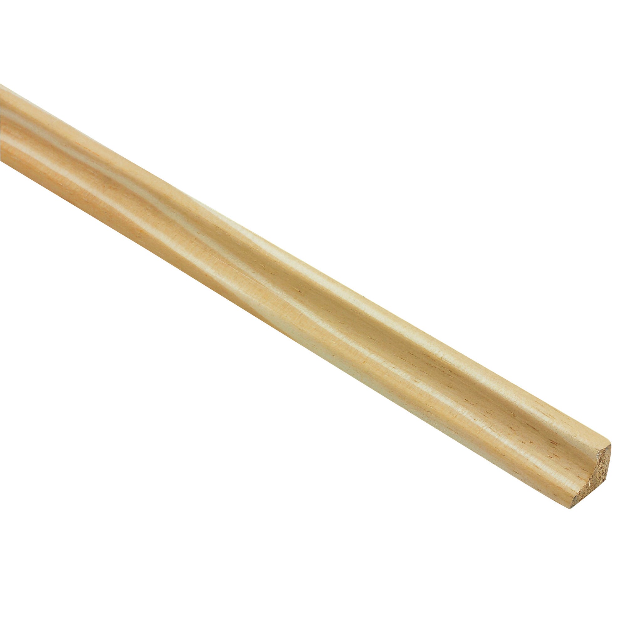 Baguette d’angle arrondie en pin petits nœuds 30 x 30 mm Long.2,4 m - SOTRINBOIS 2