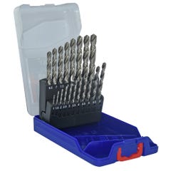 Coffret box 19 forets métal pro Diam.1 à 10 mm - 11452070015 TIVOLY  1