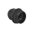 DOUILLE 1/2 FILETEE + BAGUE 58 E27 NOIR