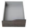 Lot de 2 Tiroirs 1/2 hauteur Anthracite de largeur 36,4cm pour colonne de 40cm