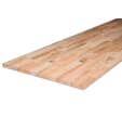 Plan de travail lamellé collé abouté arrondi L.2500 x P.650 x ép.26 mm - Chêne