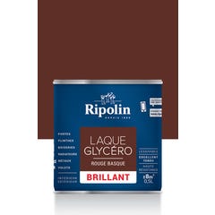 Peinture intérieure et extérieure multi-supports glycéro brillant rouge basque 0,5 L - RIPOLIN