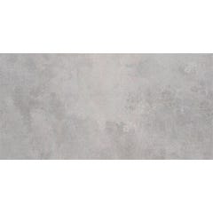 Carrelage de sol intérieur gris effet béton l.30 x L.60cm Clara