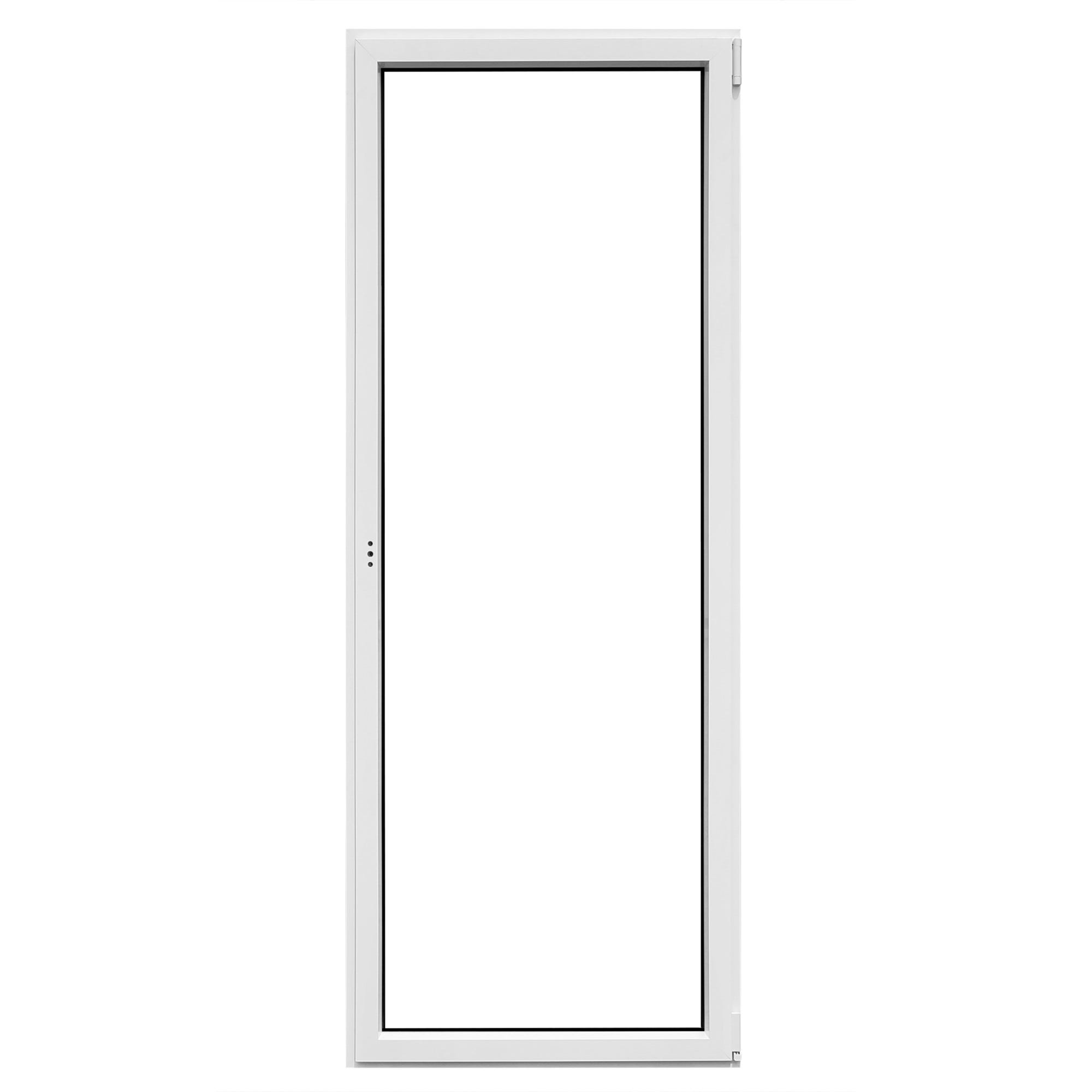 Porte-fenêtre aluminium H.215 x l.80 cm ouvrant à la française 1 vantail tirant gauche blanc 4