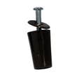 LOT DE 2 BUTEES VOLET RONDE NOIRES 40MM