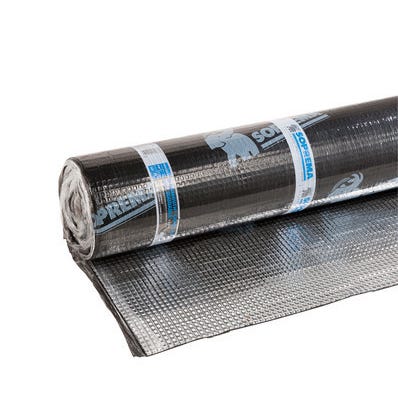 Rouleau D Etancheite A Base De Bitume Soudable Aluminum L 8 M X L 1 M Mammouth Chape Soprema Bricoman