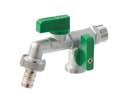 Robinet de jardin double anticalcaire nano doble vitaq Arco 15x21(1/2") - 20x27(3/4")
