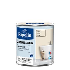 Peinture intérieure multi-supports acrylique satin blanc cassé 0,5 L Cuisine & bain - RIPOLIN 2