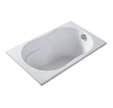 Baignoire rectangulaire blanche L.120 x l.70 cm Minime - VALENTIN