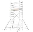 Rehausse module 2 pour échafaudage aluminium avec base pliante
