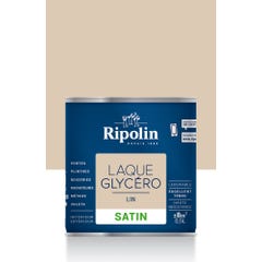 Peinture intérieure et extérieure multi-supports glycéro satin lin 0,5 L - RIPOLIN 0