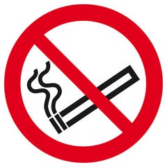 Panneau interdiction de fumer Diam.300 mm