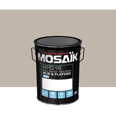 Peinture intérieure mat gris rangoon teintée en machine 4L HPO - MOSAIK 1