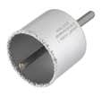Scie cloche CT Diam.73 mm monobloc prêt à l'emploi pour parpaing et materiaux tendre - WOLFCRAFT