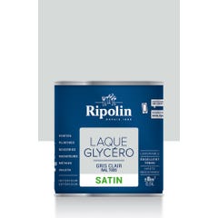 Peinture intérieure et extérieure multi-supports glycéro satin gris clair 0,5 L - RIPOLIN 0
