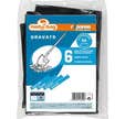 Lot de 2 pochettes de 6 sacs gravats 50l